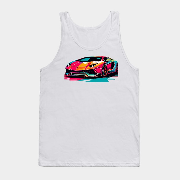 Lamborghini Aventador Tank Top by Vehicles-Art